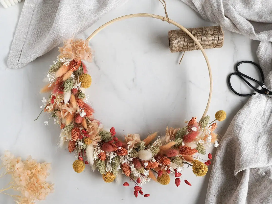 Blumenkränze binden