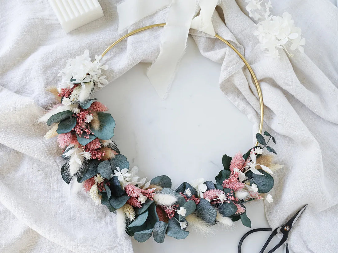 Trockenblumenkranz