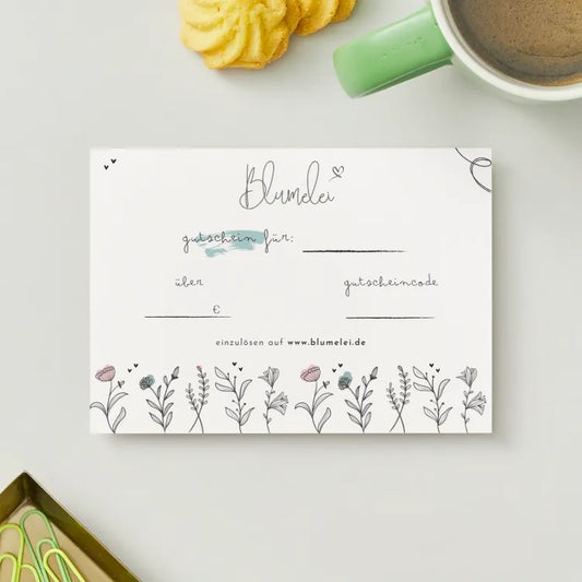 Gutschein mit Versand – Handgemachtes DIY-Trockenblumen-Set für kreative Dekoration.