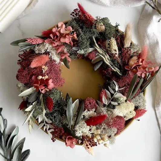 Goldenes Metalltablett 25 cm: Stilvolle Basis für DIY-Tischkränze, passend für 20 cm Strohrömer