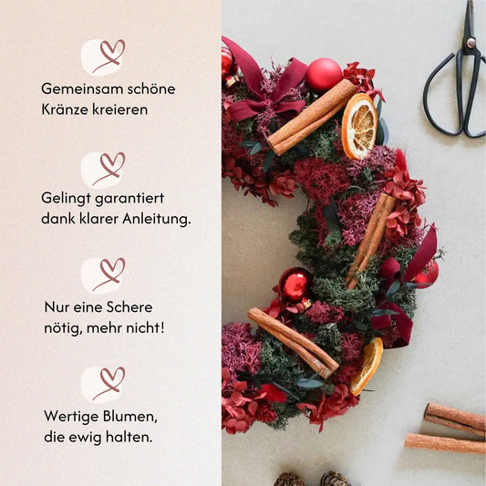 DIY-Set Adventskranz Maria von Blumelei – weitere Produktansicht