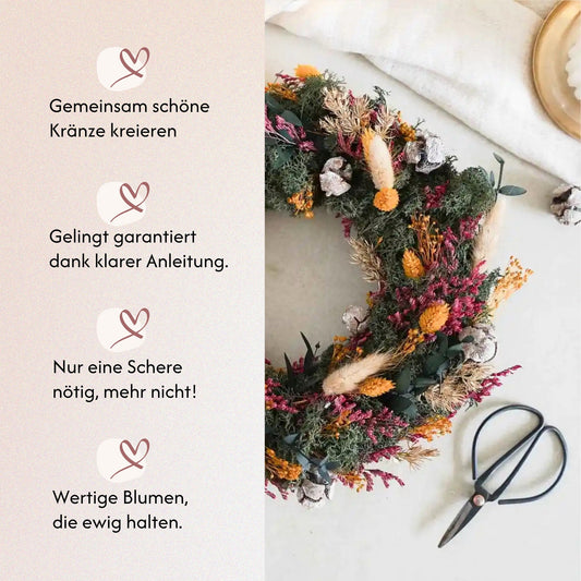 DIY-Set Adventskranz Romy von Blumelei – weitere Produktansicht