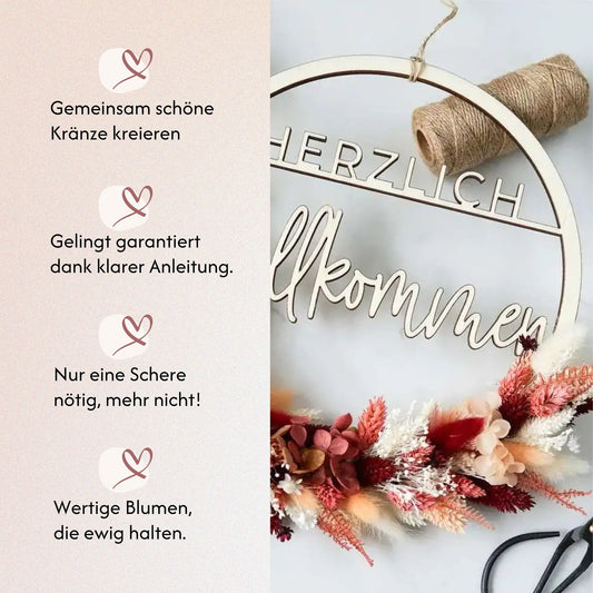 DIY-Set Trockenblumen Türkranz Isabelle von Blumelei – weitere Produktansicht