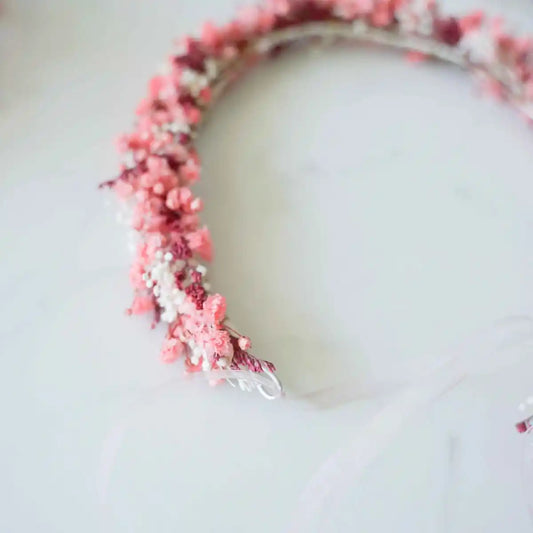 DIY-Set Trockenblumen Haarkranz Tessa