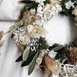 Trockenblumen Adventskranz Hannah: DIY-Kit mit Anleitung und Video für stilvolle Weihnachtsdeko