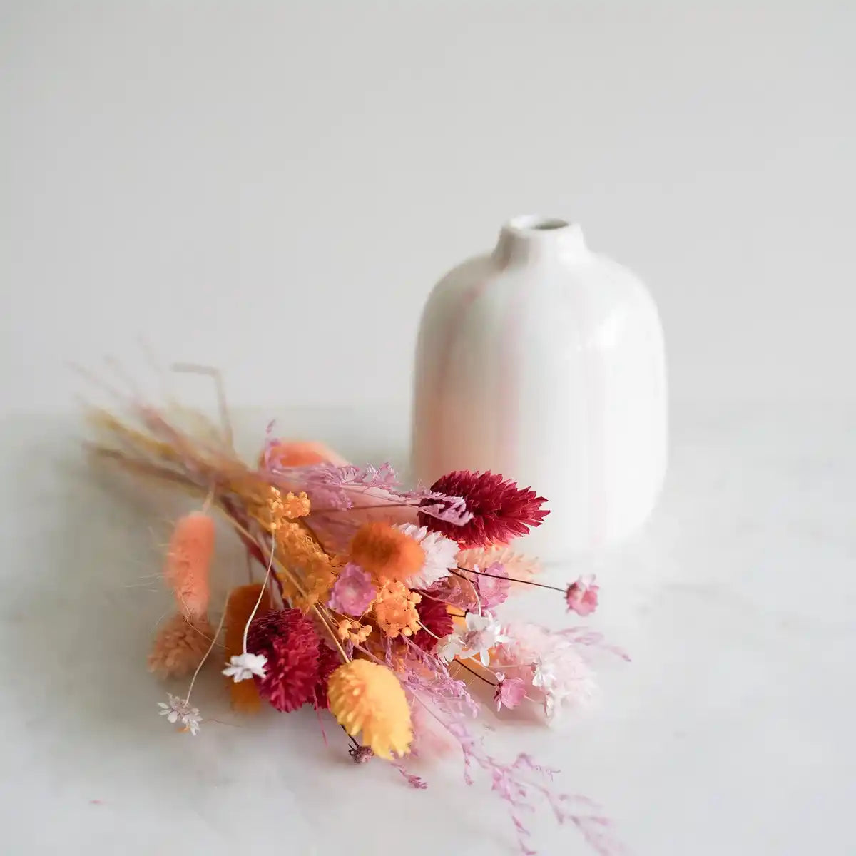 DIY-Set Trockenblumen-Sträußlein Lulu mit Vase