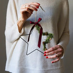 Trockenblumen Weihnachtsstern Stella creme: DIY-Kit mit Anleitung und Video für kreative Weihnachtsdekoration