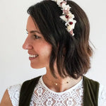 Trockenblumen Haarreif Anna: Floristenqualität Materialien für langlebigen und stilvollen Haarschmuck