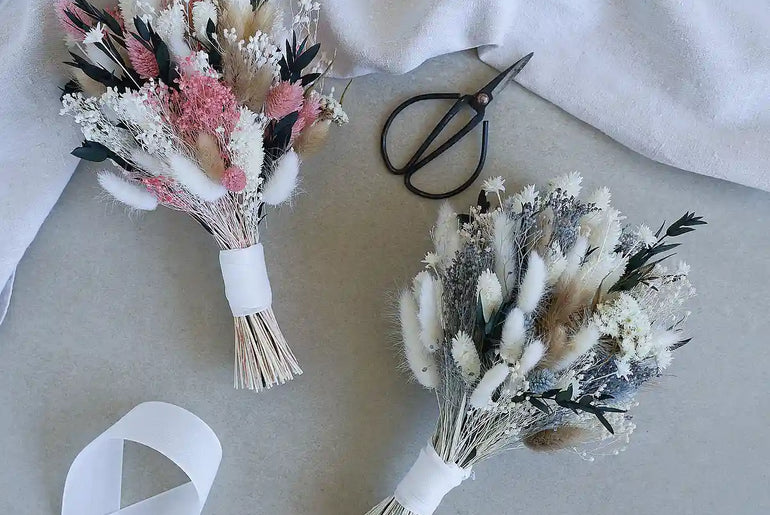 Brautstrauß Lorelei rosa - als DIY-Set oder fertig gebunden