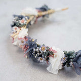 DIY Haarreif Lilian: Basteldauer ca. 1,5 Stunden, 9 Trockenblumenarten, Basteldraht und Anleitung für Haarschmuck