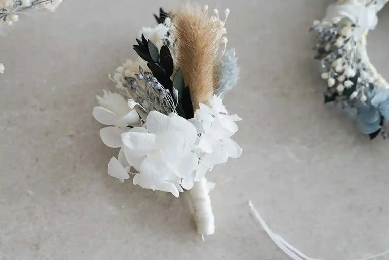 DIY Hochzeit-Set Lorelei | Strauß, Armband, Boutonnière