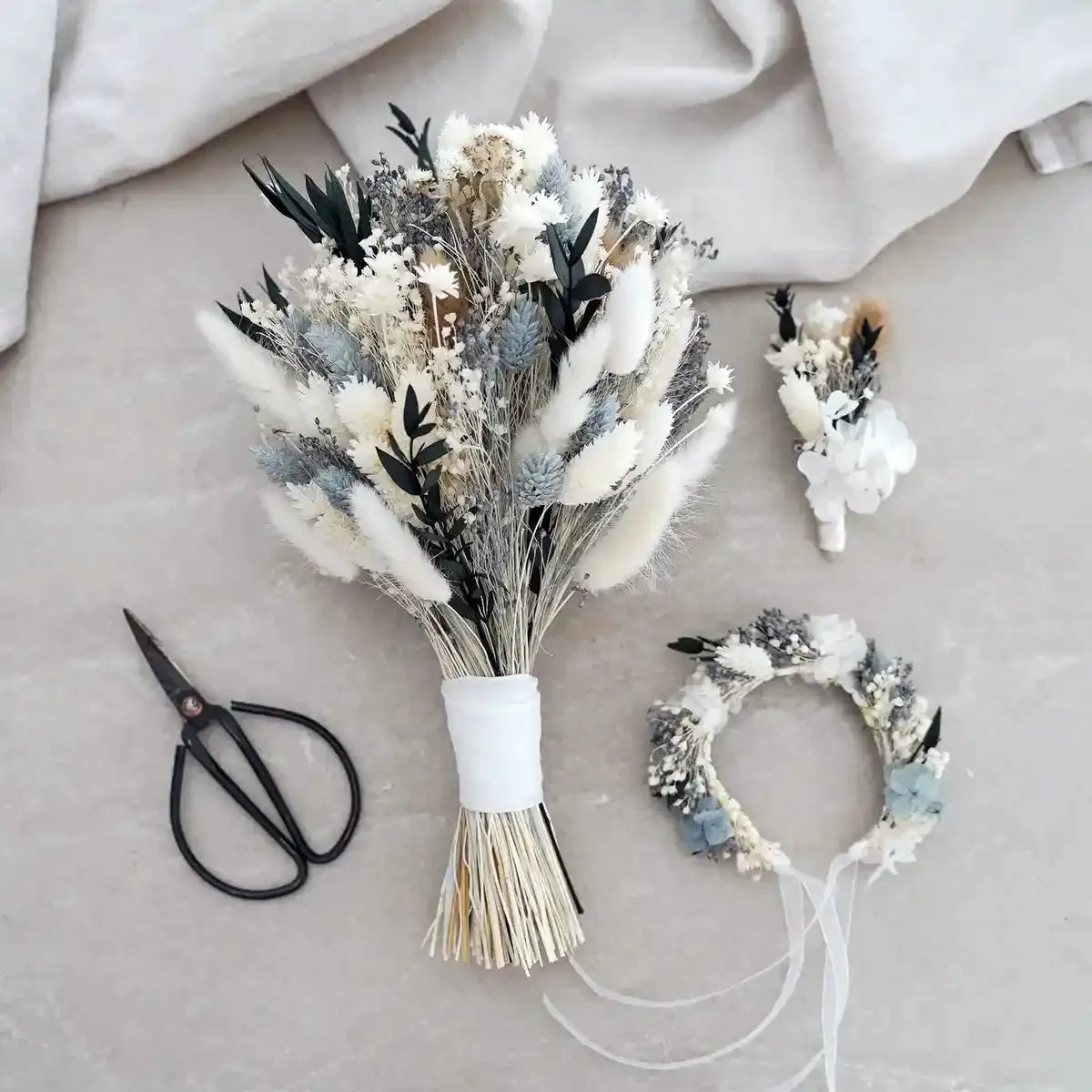 DIY Hochzeit-Set Lorelei | Strauß, Armband, Boutonnière