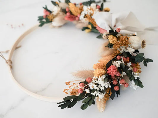 Trockenblumen Türkranz Barbara: 10 handverlesene Trockenblumenarten für einzigartigen Kranz