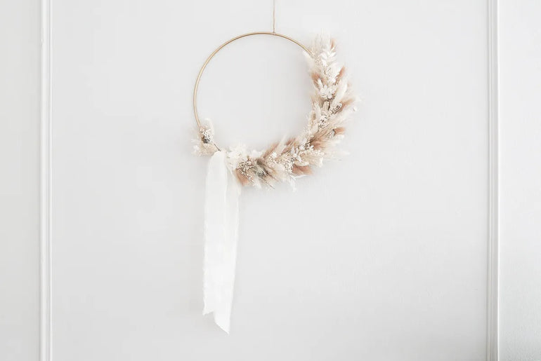 DIY Wandkranz Miri: Floristenqualität Materialien für langlebigen und stilvollen Kranz