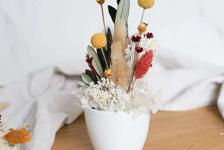 DIY-Set Trockenblumengesteck Alexa – Handgemachtes DIY-Trockenblumen-Set für kreative Dekoration.