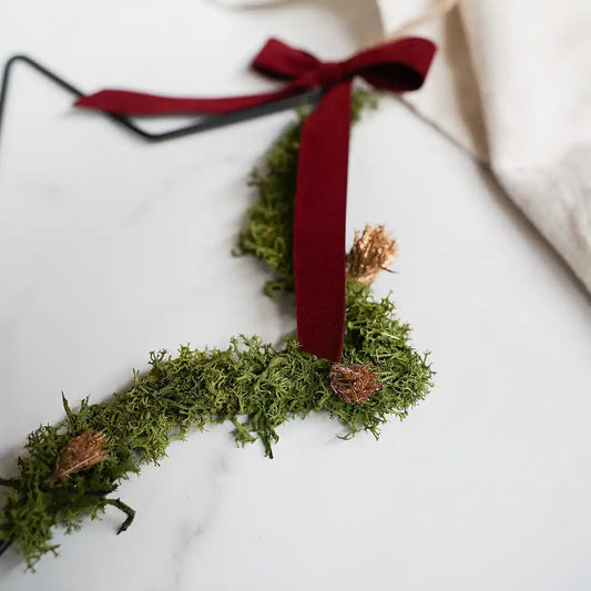 Trockenblumen Weihnachtsstern Stella grün: DIY-Kit mit Anleitung und Video für kreative Weihnachtsdeko