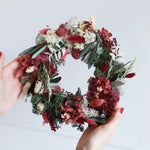Trockenblumen Tischkranz Jette: DIY-Set mit Anleitung für stilvolle Herbstdekoration