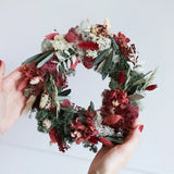 Trockenblumen Tischkranz Jette: DIY-Set mit Anleitung für stilvolle Herbstdekoration