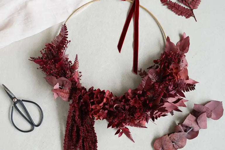 DIY-Set Trockenblumenkranz Leyla