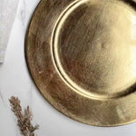 Tischkranz Untersetzer Gold: Robustes 25 cm Metalltablett für sichere und edle Präsentation deiner Kränze