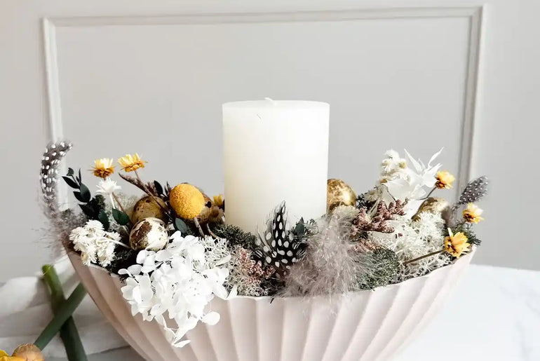 DIY-Set Trockenblumen Ostergesteck