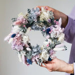 Trockenblumen Tischkranz Sarah: DIY-Kit mit Anleitung und Video für romantische Tischdekoration