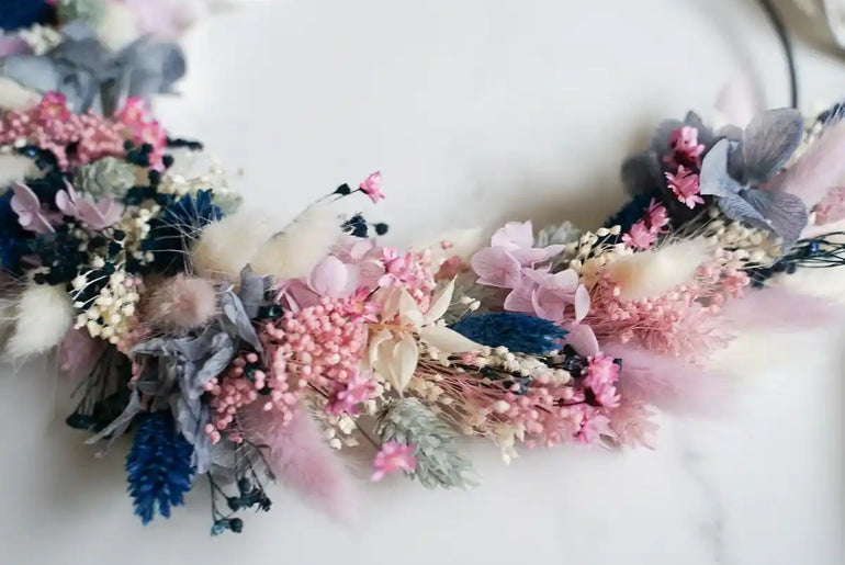 Trockenblumenkranz Judith: DIY-Kit mit Anleitung und Video für zeitlose Wanddekoration