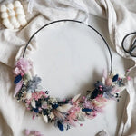 Bastelset Judith: Eleganter Wandkranz mit 8 Trockenblumenarten und Juteschnur für stilvolle Deko