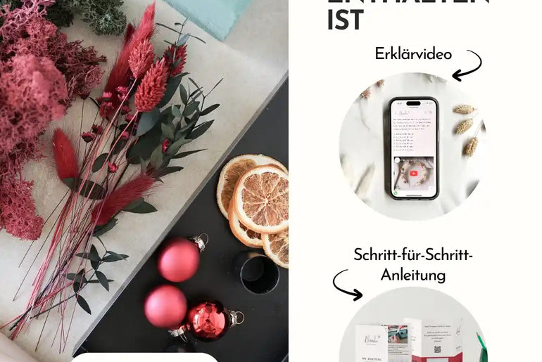 DIY-Set Adventstablett Liv rot
