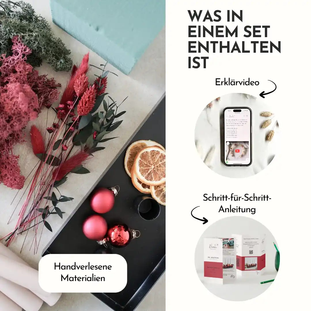 DIY-Set Adventstablett Liv rot