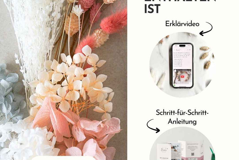 DIY-Set Trockenblumen Haarkranz Leonie