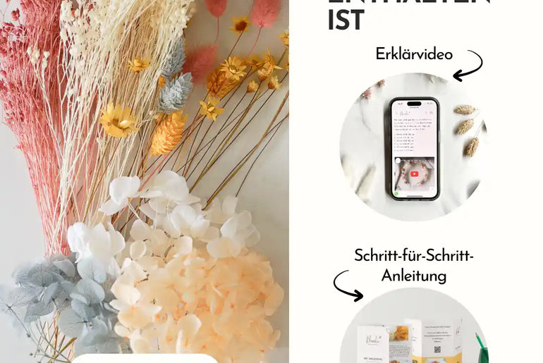 DIY-Set Trockenblumen Haarreif Susi