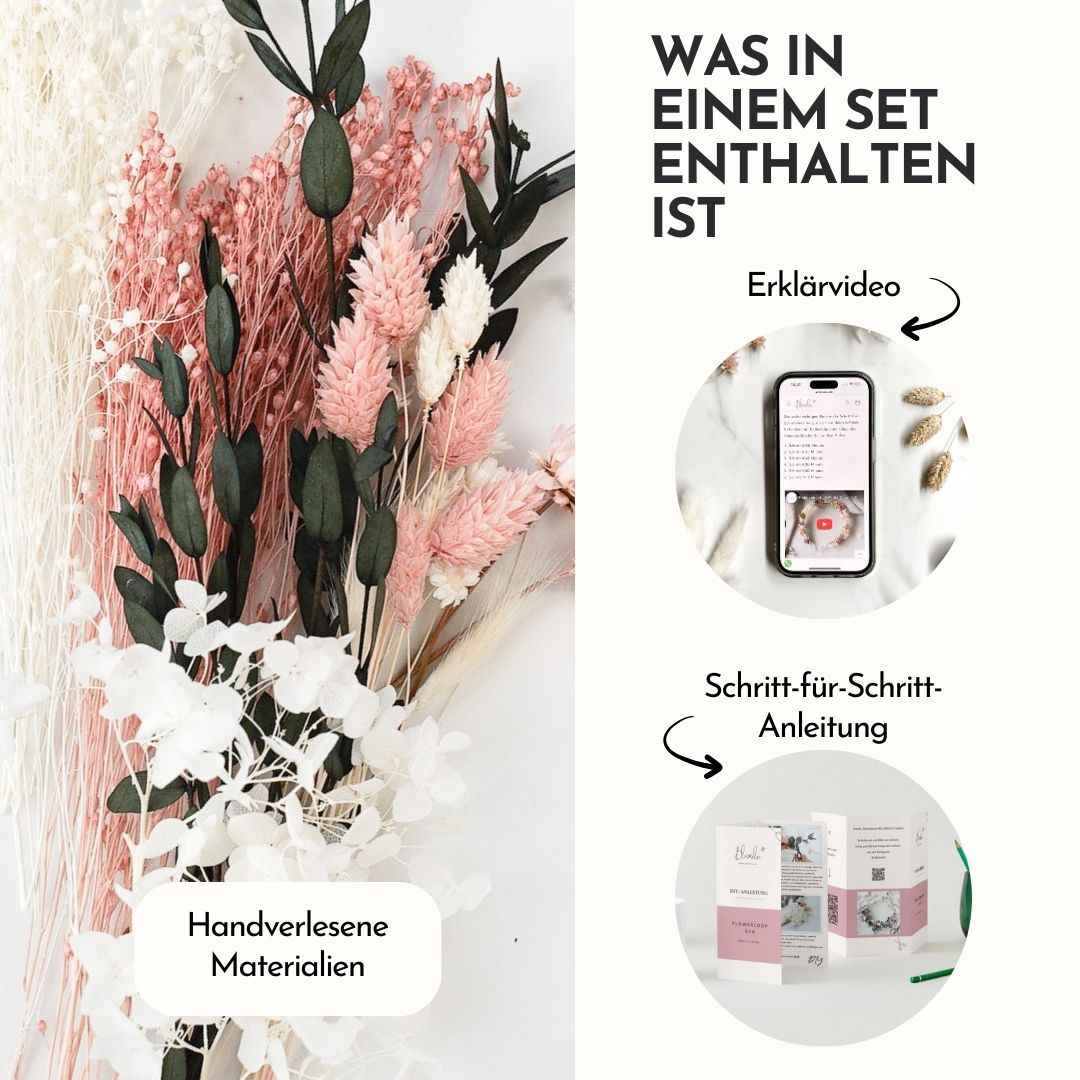 DIY-Set Trockenblumen Haarreif Tamara