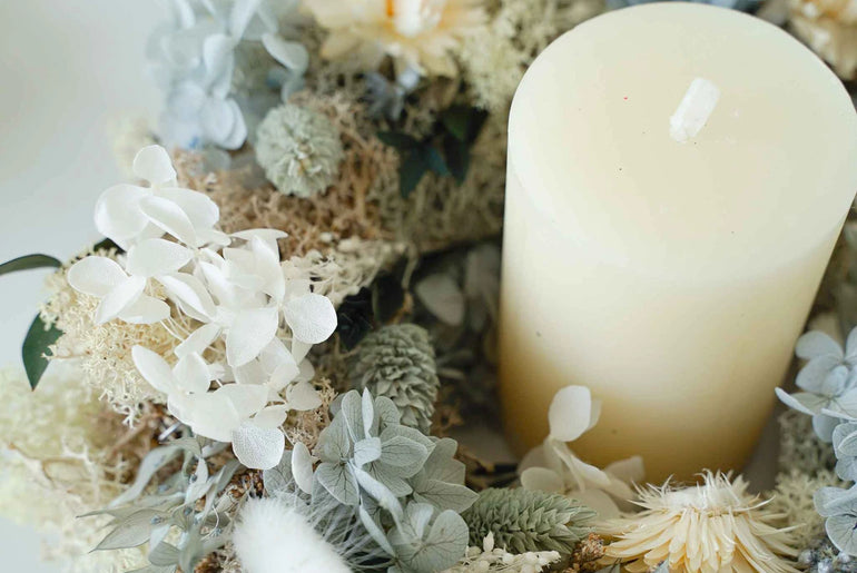 DIY-Set Trockenblumen Tischkranz Lori