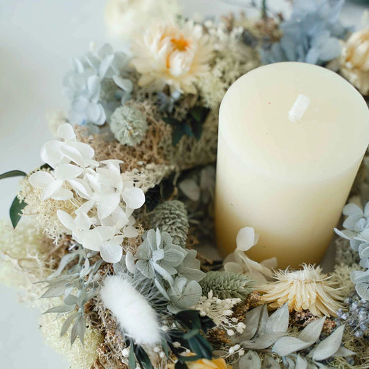 DIY-Set Trockenblumen Tischkranz Lori