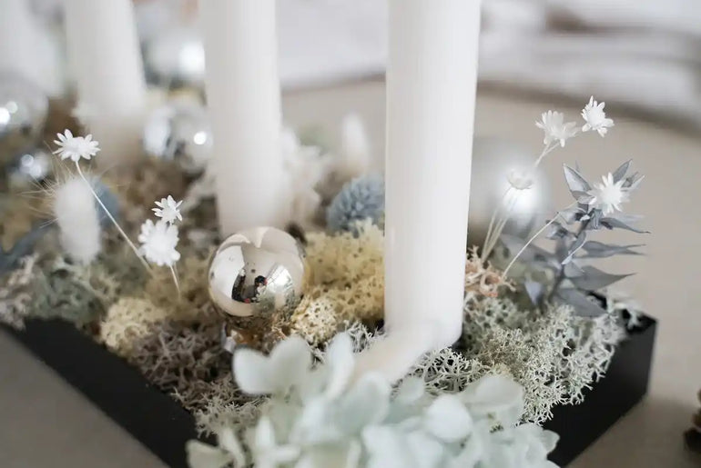 DIY-Set Adventstablett Liv silber