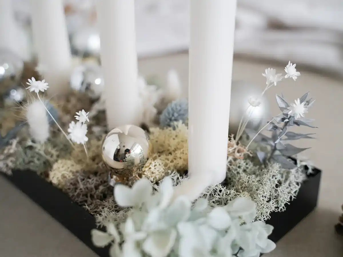 DIY-Set Adventstablett Liv silber