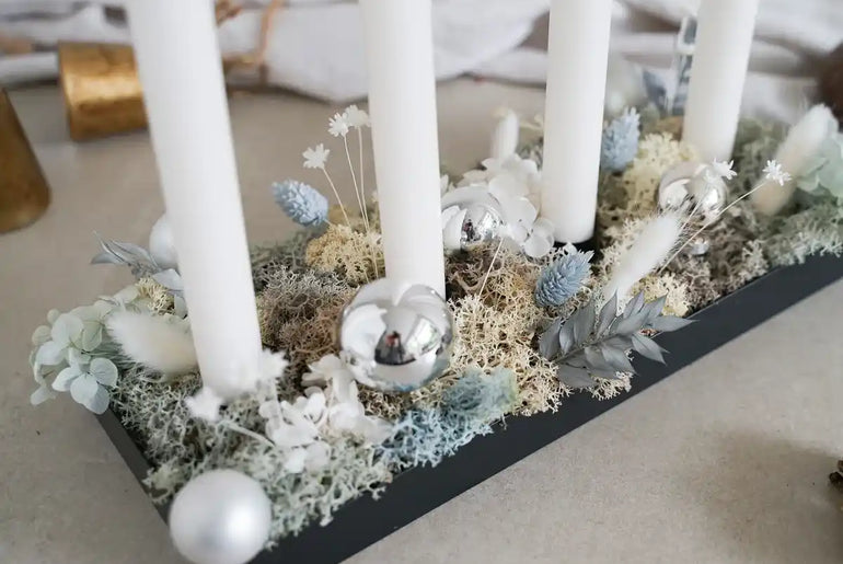 DIY-Set Adventstablett Liv silber