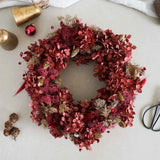 Trockenblumen-Adventskranz Amrei als Deko mit Trockenblumen