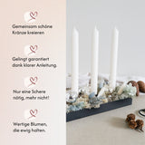 DIY-Set Adventstablett Liv Silber von Blumelei – weitere Produktansicht