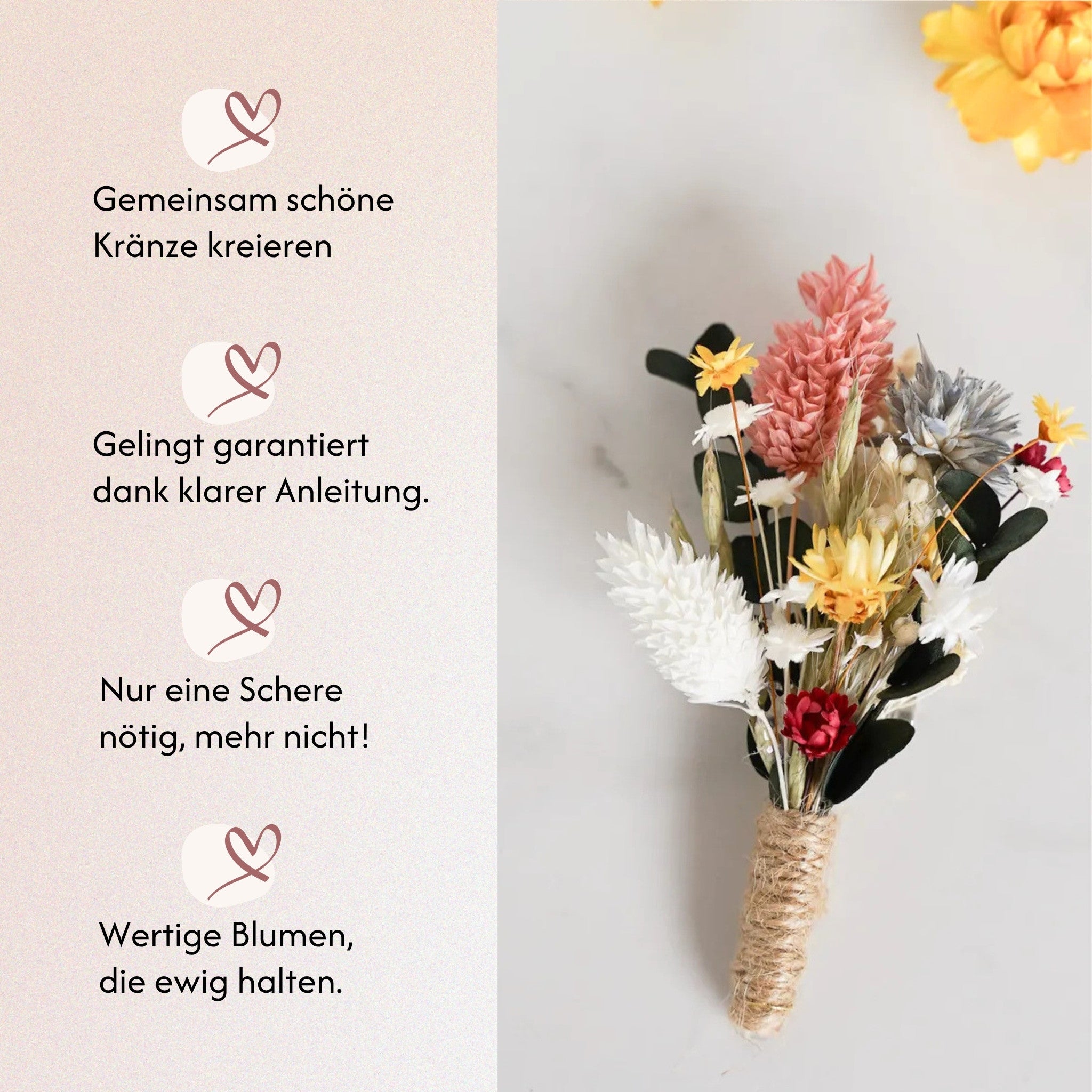 DIY-Set Boutonnière Chiara von Blumelei – weitere Produktansicht