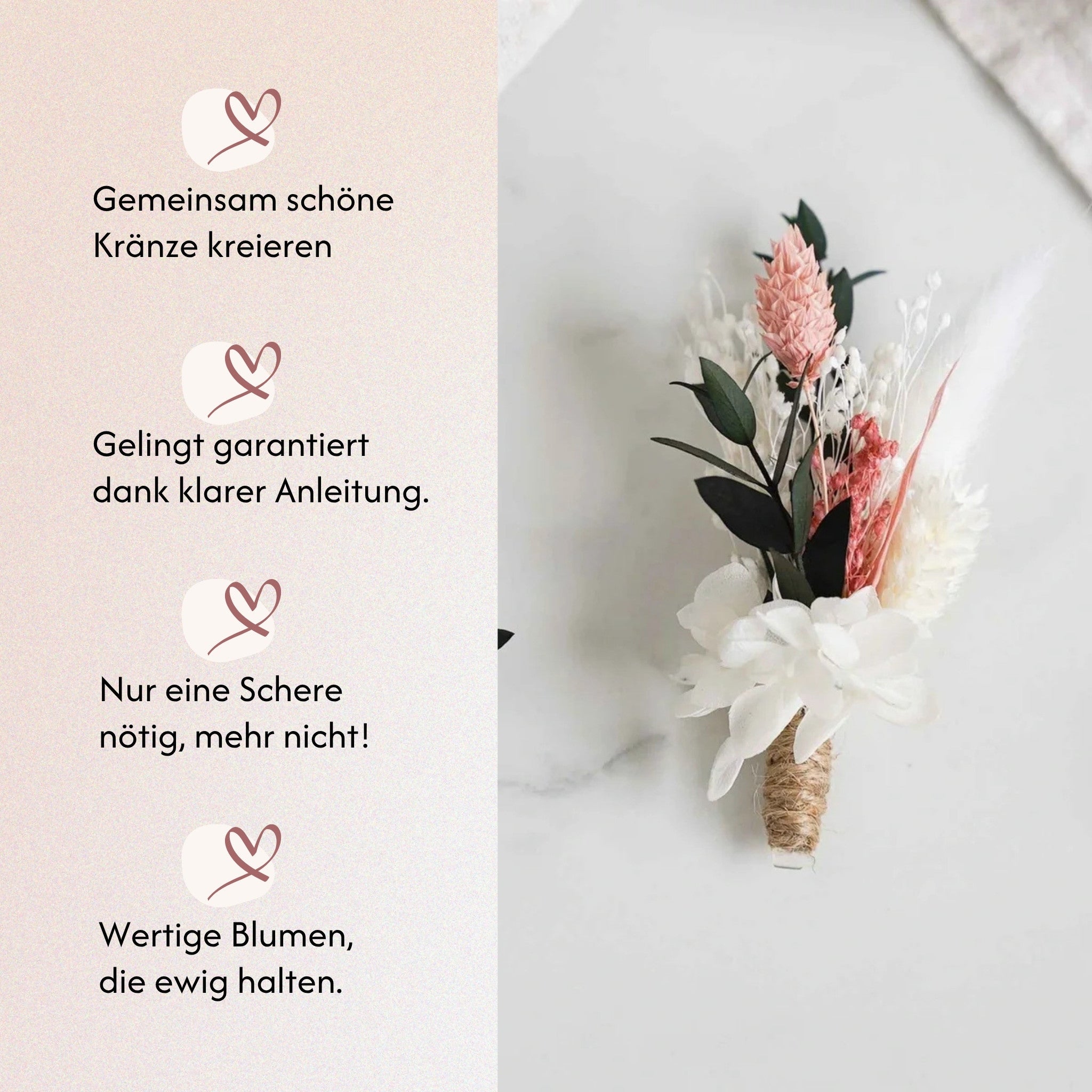 DIY-Set Boutonnière Tamara von Blumelei – weitere Produktansicht