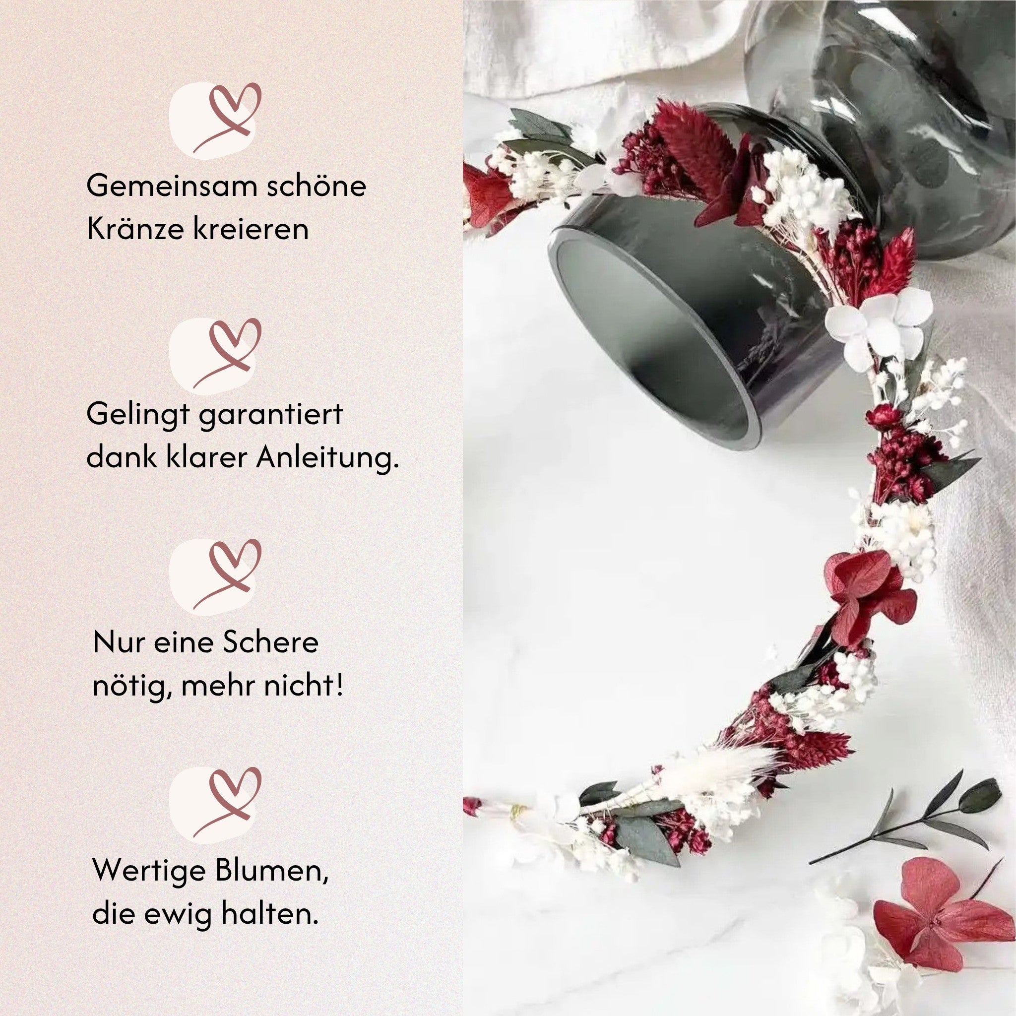 DIY-Set Haarkranz Jacky von Blumelei – weitere Produktansicht
