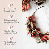 DIY-Set Herbstkranz Mathilda schwarz von Blumelei – weitere Produktansicht
