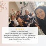 Fünf-Sterne-Kundenbewertung zum Blumelei DIY-Set – Freundinnen mit selbst gebundenen Trockenblumen-Haarkränzen