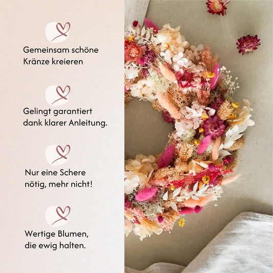 DIY-Set Tischkranz Jasmin von Blumelei – weitere Produktansicht