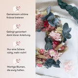 DIY-Set Trockenblumen Tischkranz Elli von Blumelei – weitere Produktansicht