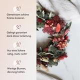 DIY-Set Trockenblumen Tischkranz Jette von Blumelei – weitere Produktansicht