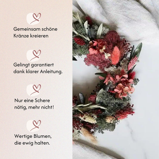 DIY-Set Trockenblumen Tischkranz Jette von Blumelei – weitere Produktansicht