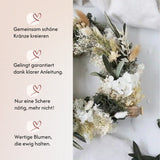 DIY-Set Trockenblumen Tischkranz Lina von Blumelei – weitere Produktansicht